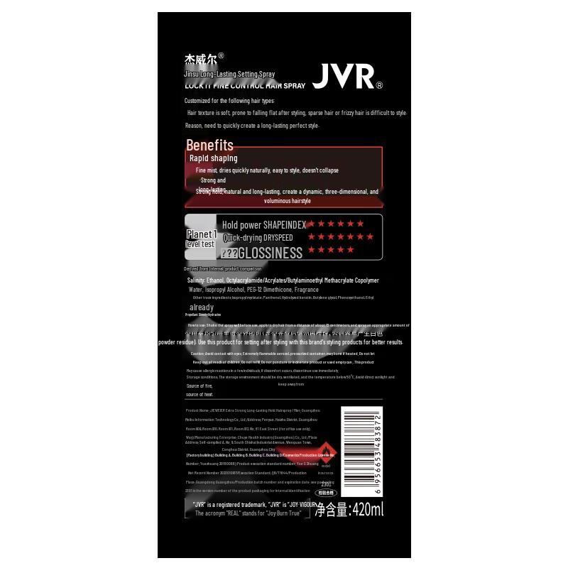 JVR Men's Hair Styling Spray