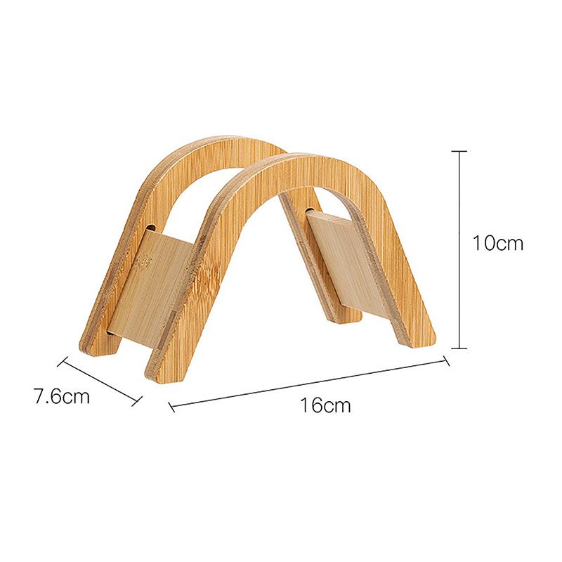Bamboo Coffee Filter Paper Container Stand Holder Simple Coffee Filters Dispenser Rack Shelf Storage Paper Tissue Box Shelf