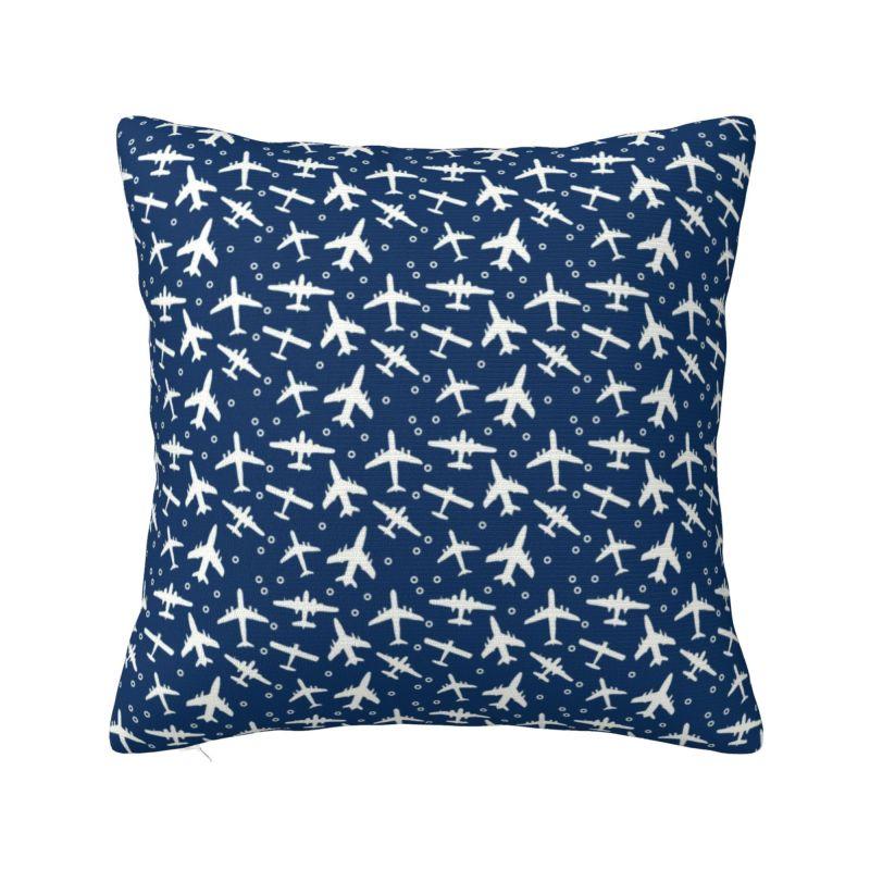 Cockpit Six Dials Flight Simulator Pilot Nordic Pillow Cover Home Decor Airplane Aircraft Car Cushion