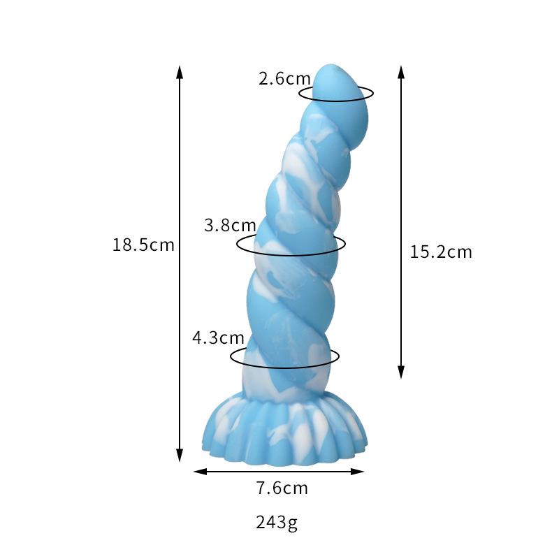 Thousand Hundred Fun Silicone Dildo - Female Erotic Toy for Anal Insertion & Masturbation