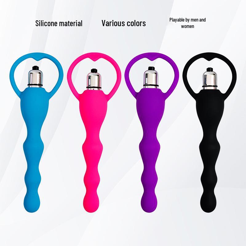 Silicone Vibrating Anal Beads - Adult Backdoor Toy