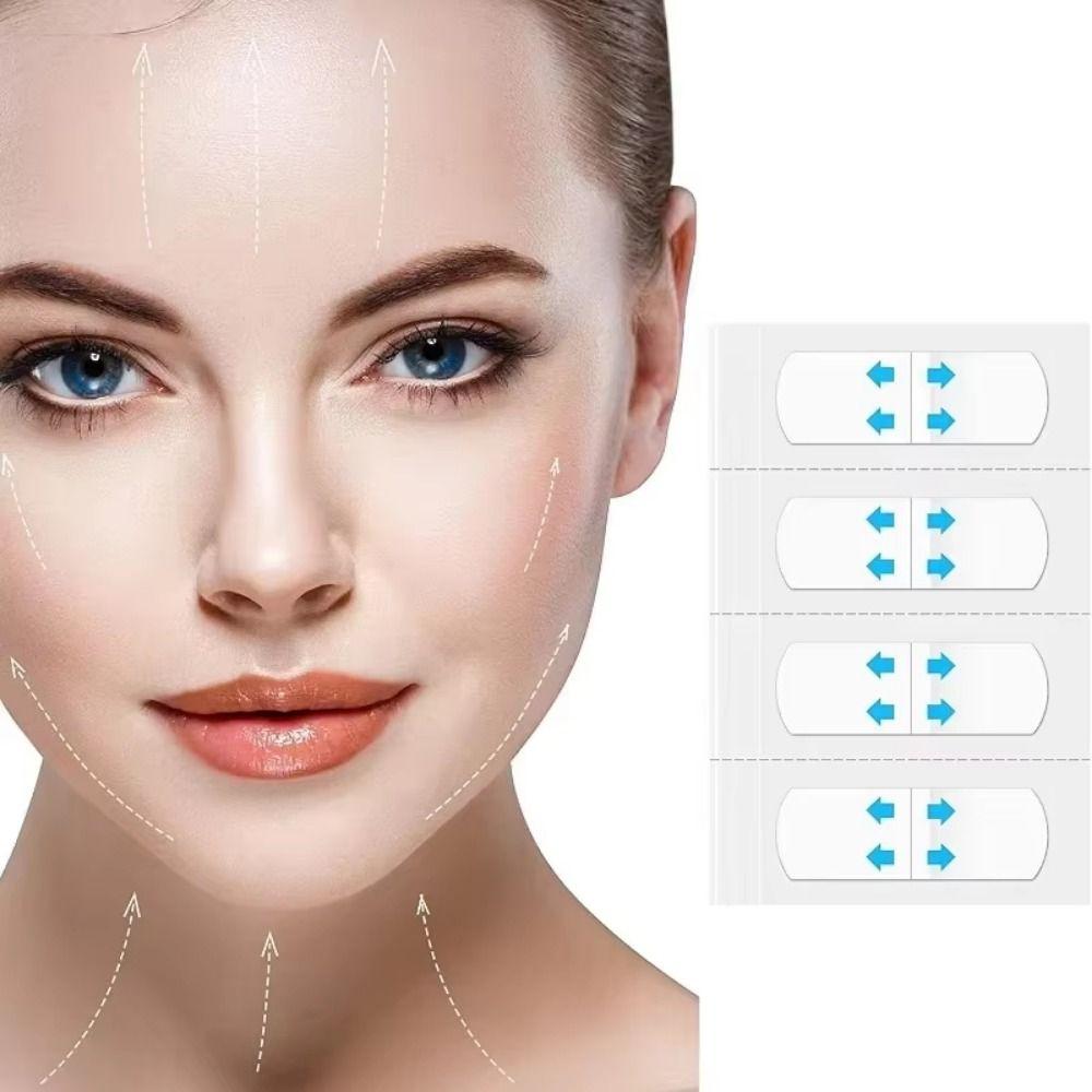 160Pcs Transparent Face Lifting Tapes Waterproof Neck Lift Tape V-Shape Face Tape  Women Beauty