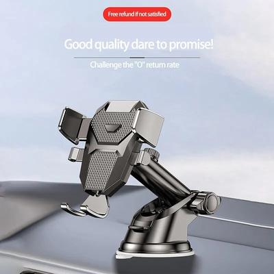 Suport Telefon Mobil cu Grile de Aerisire Retractabile Orizontale și Verticale, Ventuză de Bord, Navigație Suport Universal