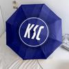Karlsruher SC Pattern, Automatic Folding Umbrella, Portable and Foldable Design, 8 Ribs, a Christmas or Birthday Gift.