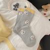 Female Spring and Autumn Lovely Duckling Comfortable Sweat Absorption College Wind Tube Cotton Socks