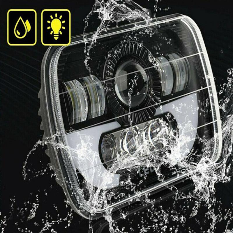 Car Led Headlights Aluminum Shell 7-inch Head Lamp Far Near Beam Off-road Modification Parts