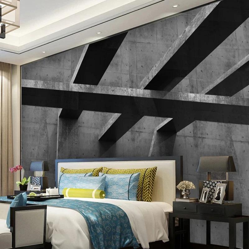 Retro Cement Wall Mural 3d Space Extension Photo Wallpaper Restaurant Living Room Office Wall Mural Home Decor