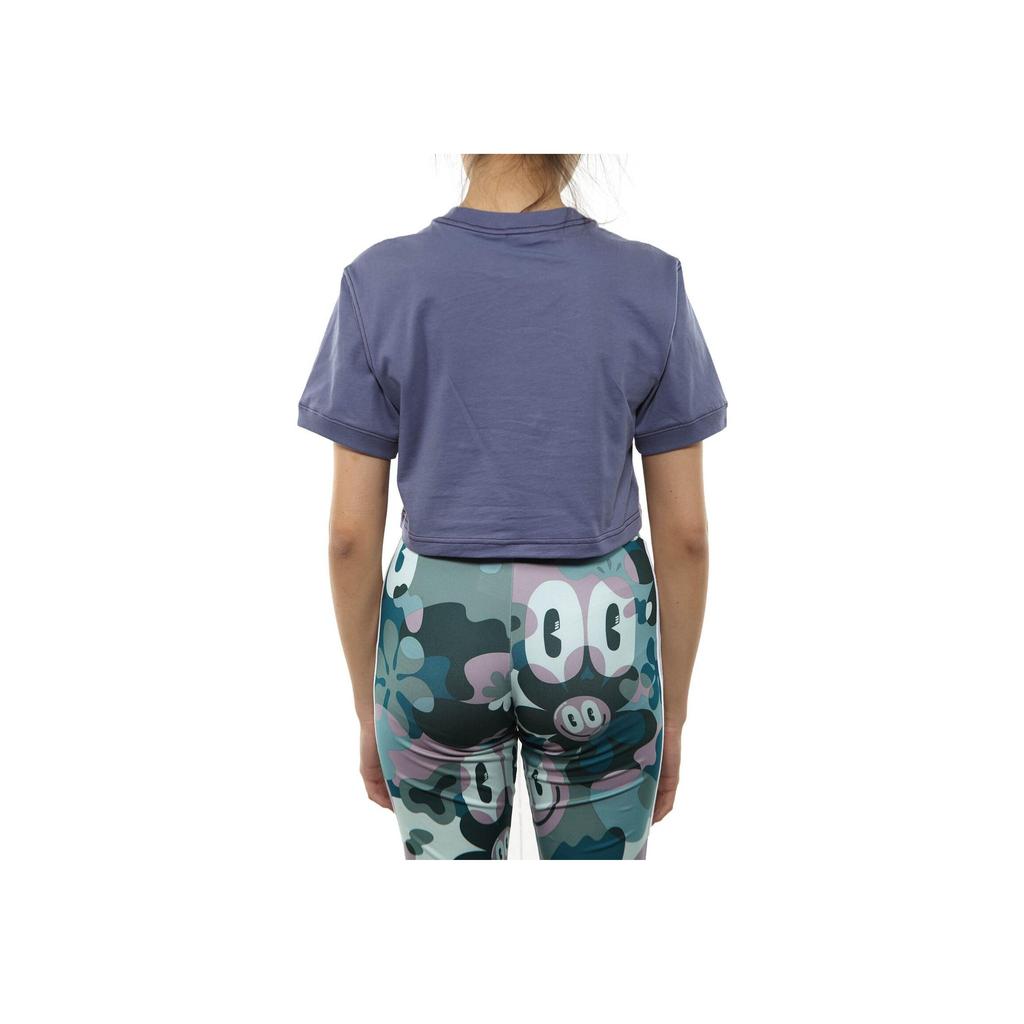 Adidas Round Neck Logo Letter Print Short Sleeve T-Shirt Women T-Shirt Purple DU2350-RAWIND
