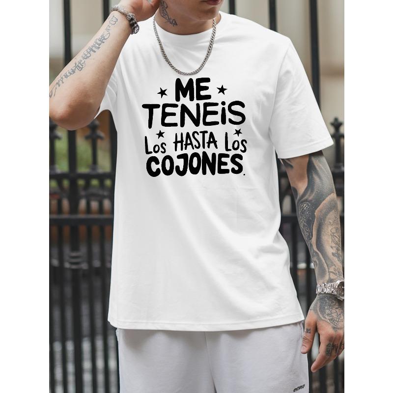 

Men S Summer Short-Sleeved T-Shirts with Trendy Prints, Stylish And Versatile Round Neck Tops for Spring And Summer S белый