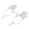 2Pcs Multipurpose Plastic Golf Gloves Keeper Support Stretcher Accessory Equipment(White)