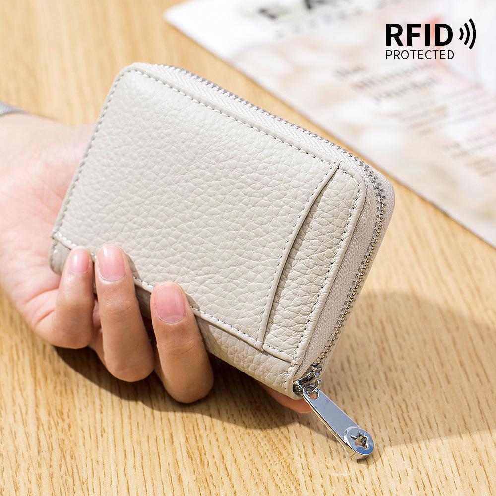 New Change Bag Rfid Anti-theft Brush Women's Zipper Coin Bag Simple Storage Bag