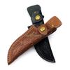 24TE Leder Messerholster Handgefertigt Gerade Messerholster Gürtelschlaufe Etui Halter