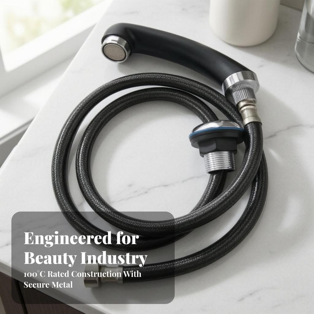 Salon Shampoo Sprayer Black Bowl Spray Head Universal Fit