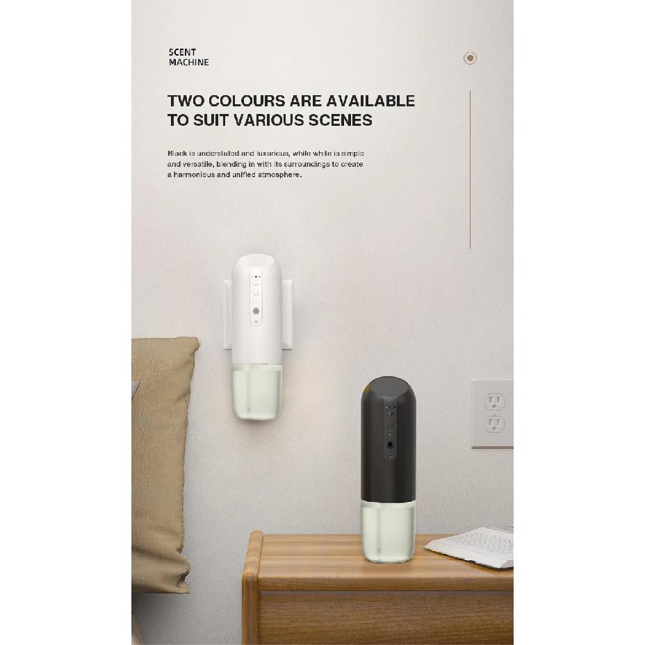 TEABLUM 100m³ Smart Automatic Air Freshener Plug in Diffuser Hotel Scent Diffuser for Home and Toilet 150ml Fragrance Diffuser