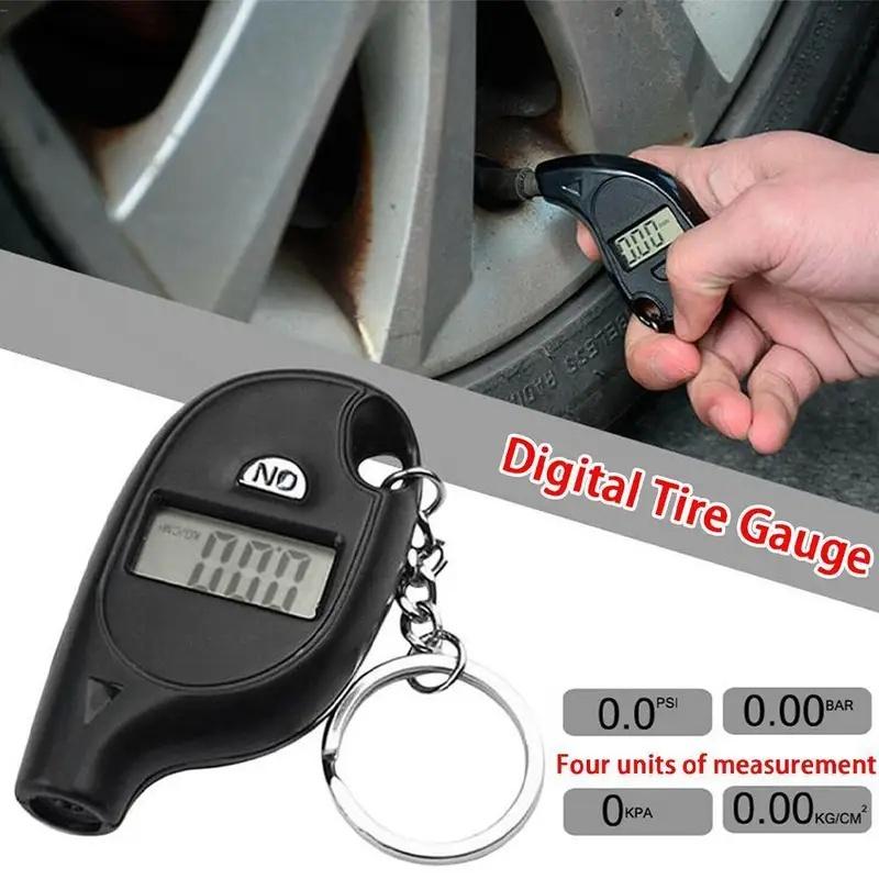 Mini Tire Gauge Digital With LCD Display Car Tire Air Pressure Tester Meter Auto Car Motorcycle Tire Safety Alarm Testing Tools