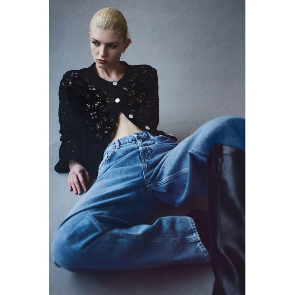 

Кардиган крючком HM черный