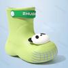 Fashion 2024 New Children's Rain Boots Boys and Girls Baby Water Shoes Summer Cartoon Panda Outdoor Anti Slip Waterproof Child Rain