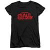 Star Wars: Maul-Shadow Lord Womens/Ladies Red Logo Fitted T-Shirt