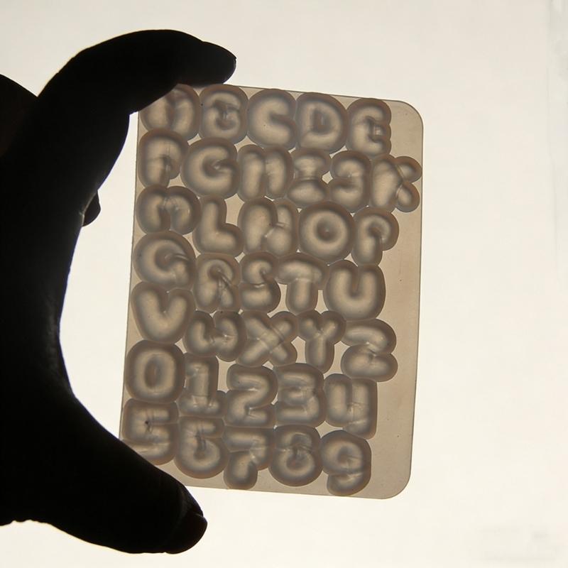 Ergonomic Silicone Mold Crafting Accessories Moulds Letter Shape for Resin Creations and Unique Gift Making Ideas