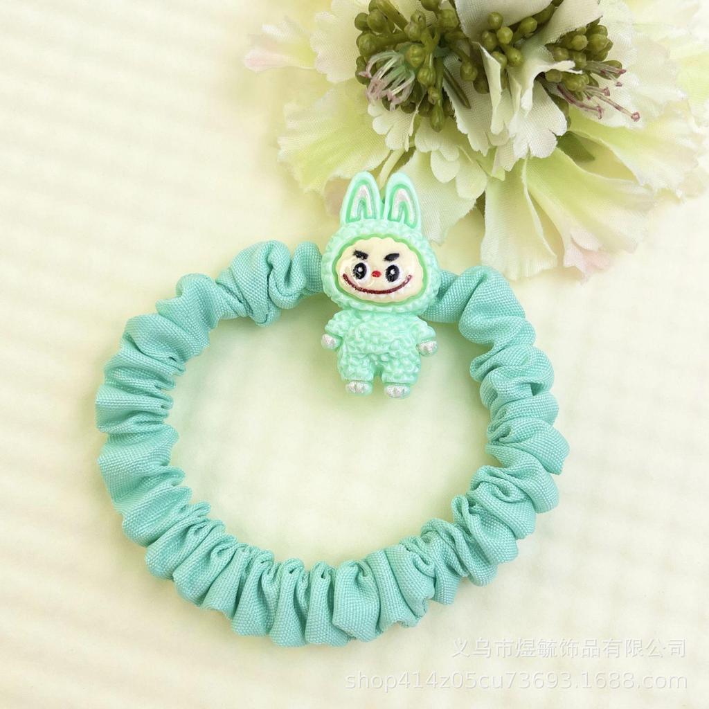 5 Εικόνες Κινούμενο Σχέδιο Labubu Εκρού Ελαστικό Λαστιχάκι Μαλλιών για Γυναίκες & Παιδιά