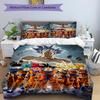 3pcs Dragon Ball3 Design Cover Set - HD Printed Bedding with 1 Cover and 2 Pillowcases - Perfect for Home and Dorm Decor