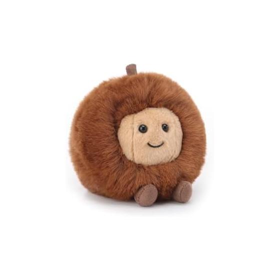 Apricot Lamb Fresh Chestnut Plush Toy, Suitable for Boys and Girls, Soft, Cute, Fluffy Fresh Chestnut, 10cm