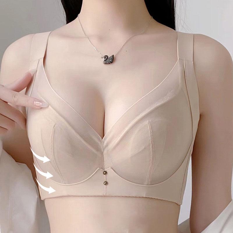 Thin Plus Size Bra for Women E Cup Gather Adjustable Latex Bra Push Up Bra Invisible Bra Fancy Underwear Sensual Lingerie Woman