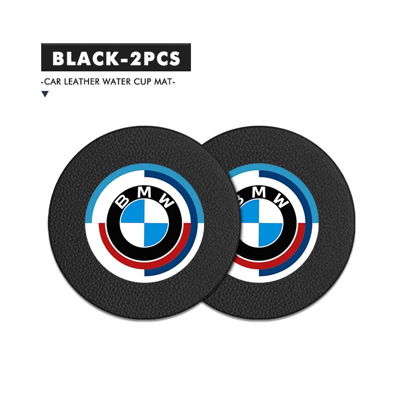 Suede Car Coaster Anti-slip Water Cup Heat Insulation Mat Decor For BMW M3 M5 E36 E39 E46 E60 E61 E64 E70 E71 E80 E85 E87 E90