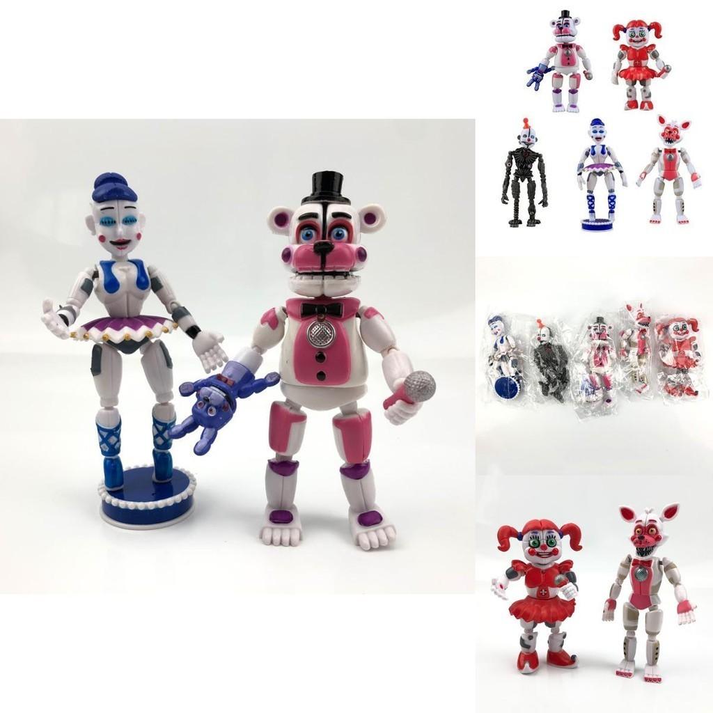 5pcs Fnaf Five Nights At Freddys Light Up Action Figures With Vibrant Colors And Unique Styles For Kids Collectors And Gifts