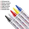 Paint Marker Pens - 5 Colors Permanent Oil Based Paint Markers, Medium Tip, Quick Dry and Waterproof Marker