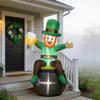 Automatic Inflating Patricks Decoration With Polyester And Illuminated Effect For Night Display