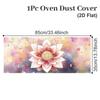 85x35cm Microwave Oven Dust Cover Washable Oil Proof Waterproof Protective Cover Polyester Fabric Microwave Dust Cover