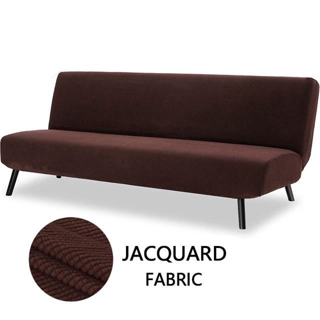 Sofa Bed Cover Polar Fleece Fabric For Living Room Couch Cover Stretch Slipcovers Elastic Stretch Armless Sofa Bed Case