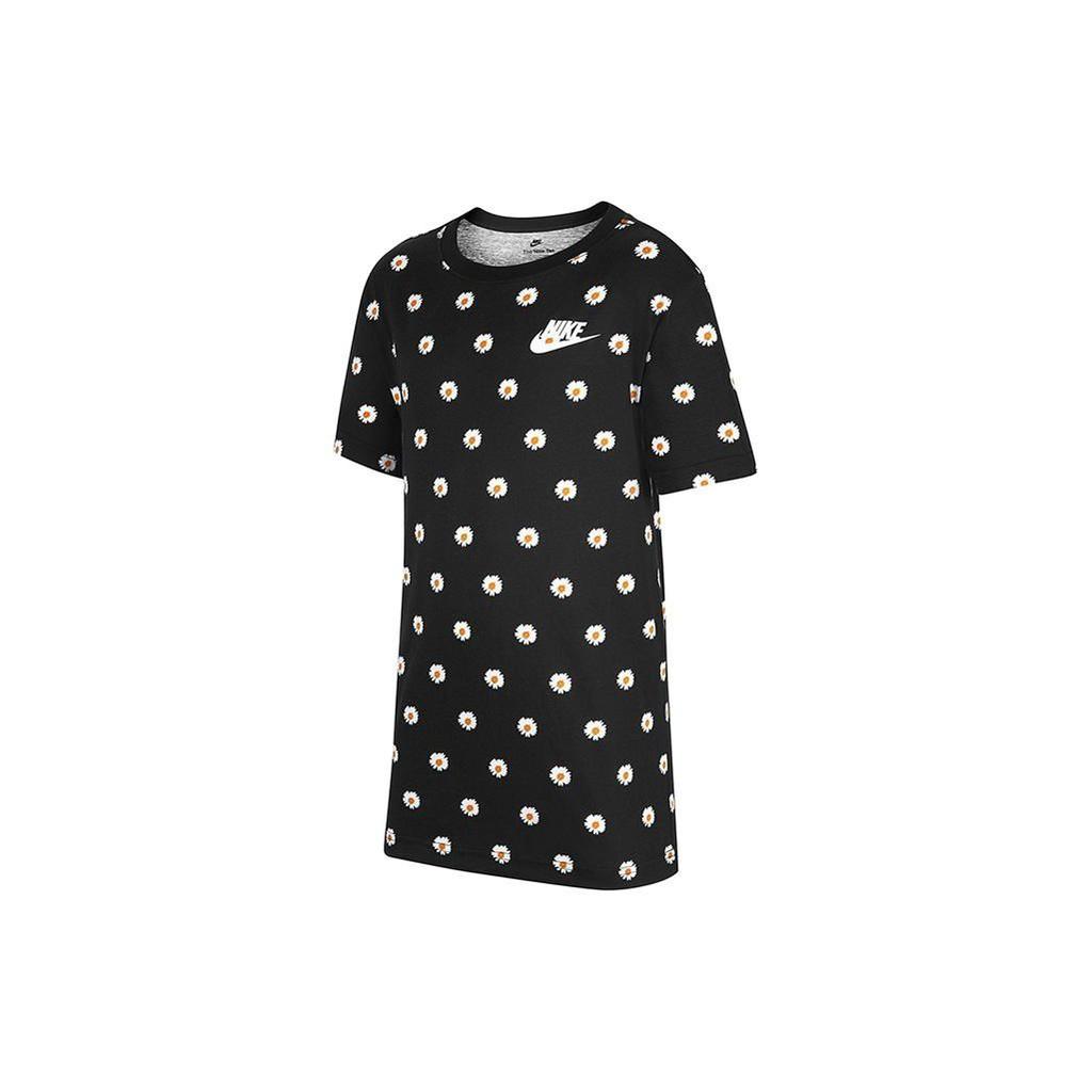 Nike Graphic Print Casual Round Neck Short Sleeve T-Shirt Kids Tops Black FD4929-010