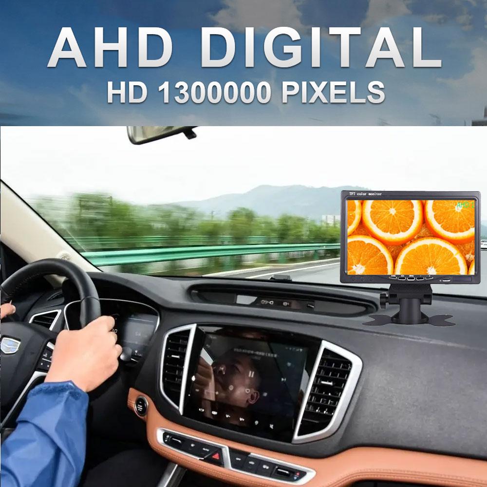 7 - Inch 1920 * 1080 AHD 1080P High - Definition Truck Monitor with Starlight Night Vision - Ideal for Vehicle Reverse In Bus