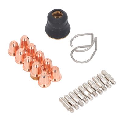 23PCS Set Plasma Cutter Torch Accessory Kit PR0010 Electrodes PD011608 Nozzle Tips Spacer Guide