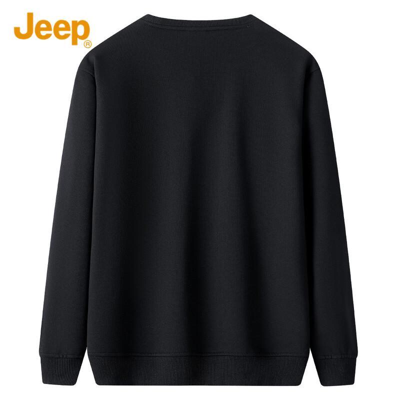 Jeep Men's Cotton Blend Casual Crewneck Sweatshirt