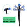 10pcs Adjustable Bracket 8 Hole Sprinkler 180° Rotatable Micro-spray Droplet Emitter Watering Sprinkler Garden Irrigation Tools