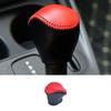 Gear Shift Knob Trim Central Console Red Leather For Benz Smart Fortwo 15-20