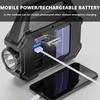 USB Rechargeable Flashlight Waterproof COB/LED Torch Light Portable Powerful Lantern Solar Light for Camping Hiking