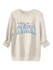 BOY MAMA Floral Spot Women's Thickened Casual Round Neck Long Sleeve Hoodie