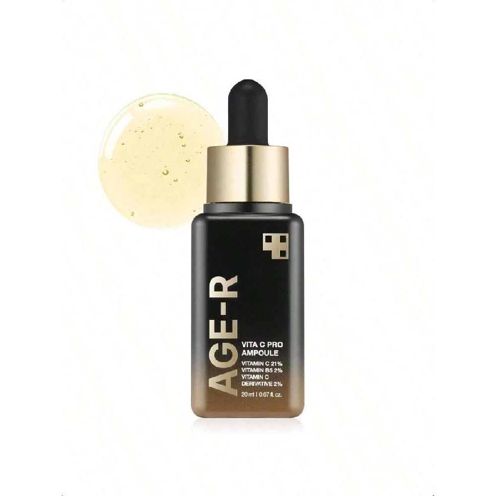 Medicube Age-R Vita C Pro Ampoule 20ml Sérum à la Vitamine C Pour la Pigmentation, le Teint Inégal et l'Hydratation