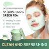 Green Tea Cooling Cleansing Mud Mask Clean and Refershing Moisturizing Mask