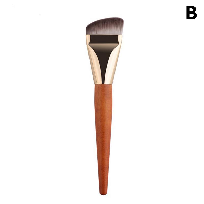 Makeup Brushes Foundation Brush Flat Head Wooden Handle Liquid Foundation Concealer Brush Women Face Base Makeup Beauty Tools