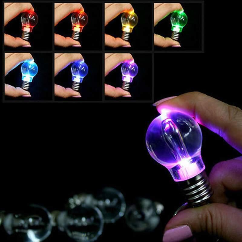 Buy Flashlight Light Bulb Key Ring Keychain Lamp Torch Bag Key Chains