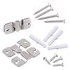 1 Wall Load-capacity Mounting Bracket Picture Pair Easy to Install Black
