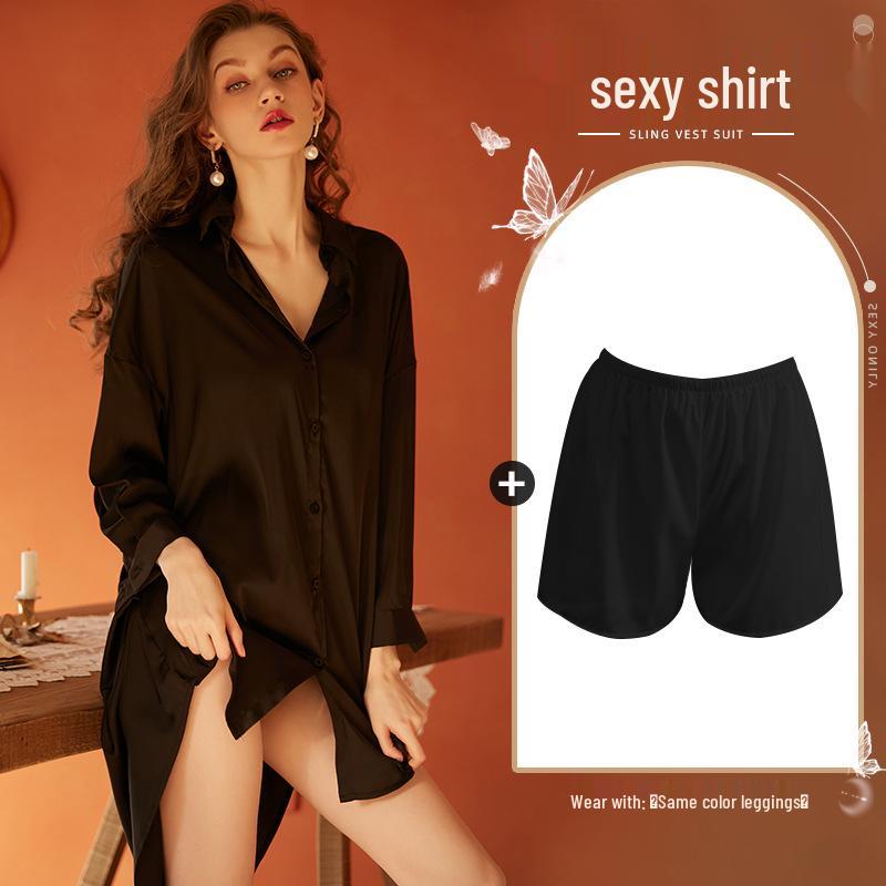 Xianyi Women's Sexy Boyfriend Style Summer Pajamas: Thin, High-End, Plus Size, Wearable Outside.