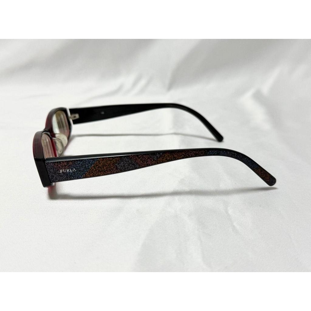 Used FURLA Glasses Frame VU4696J Bordeaux X Black 5116