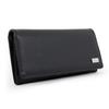 Basic Factory Long Flap Everyday Business Style Men's Wallet, Basic, Use, Shrink-Covered, Simple, (Black)