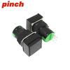 16mm Square Push Button Switch, Momentary/Latching, 3/5 Pins, 12/24V, With/Without Light (Model: LA16-11FZ)
